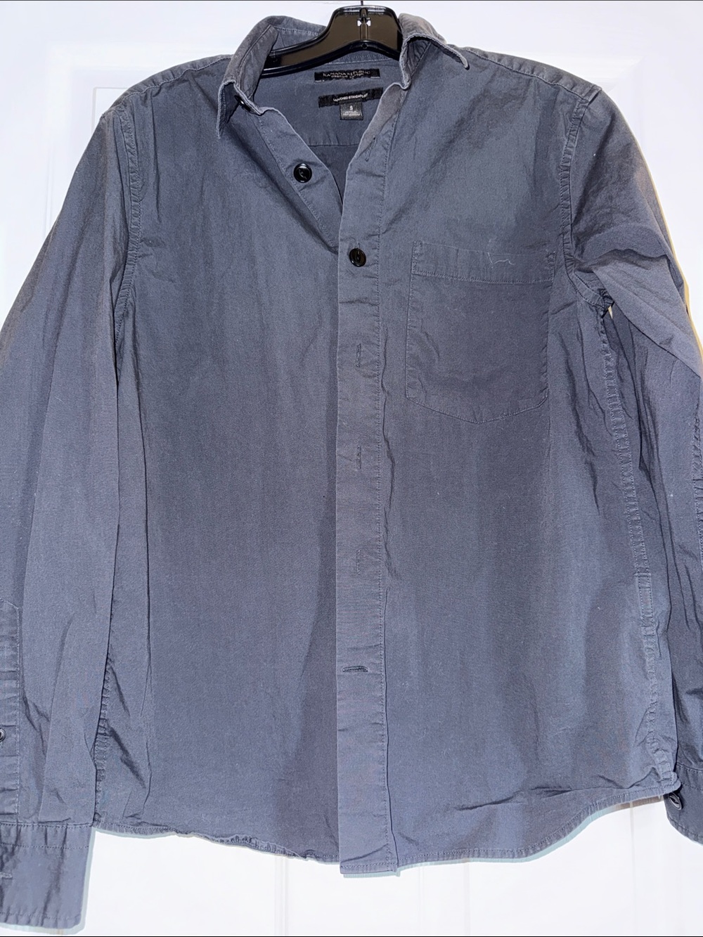 Men's Casual Button-Up Shirt  - Gray
